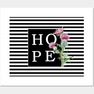 Hope in artichoke flower Posters and Art